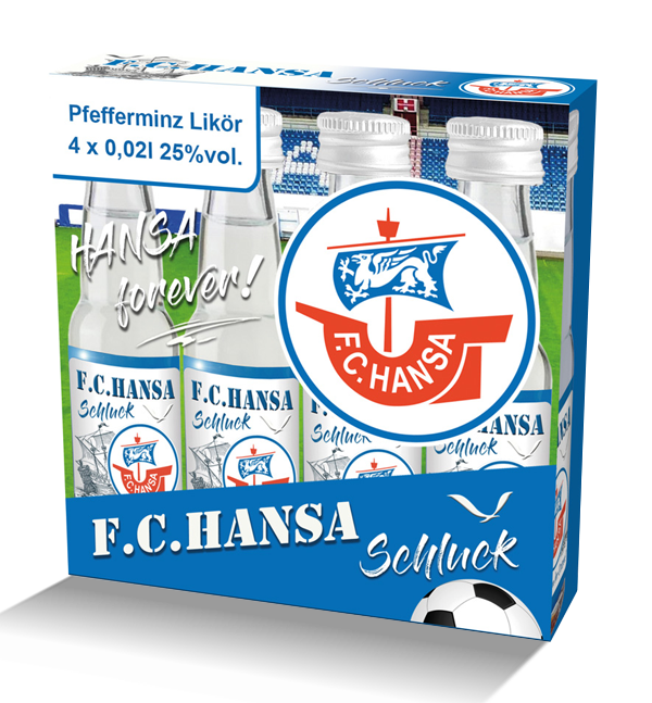 "F.C. HANSA SCHLUCK" Pfefferminzlikör